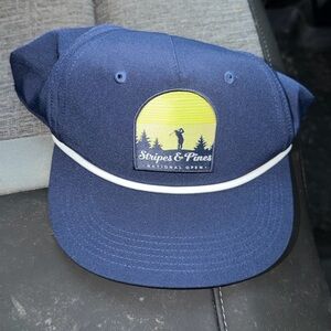 Adidas Stripes & Pines National Open Golf Hat Brand New With Tags Youth One Size